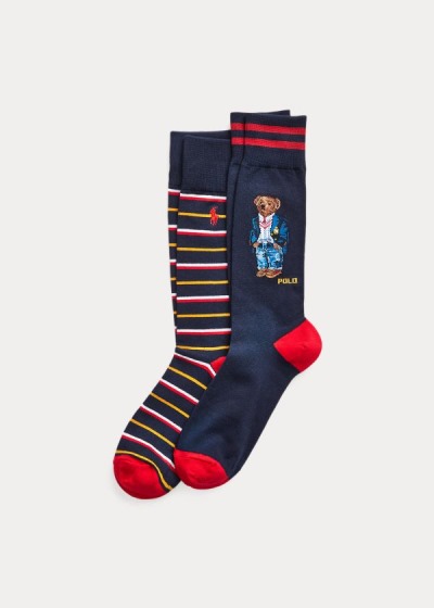 Pánské Ponožky Polo Ralph Lauren Polo Bear 2-Pack - 02796-GIZK